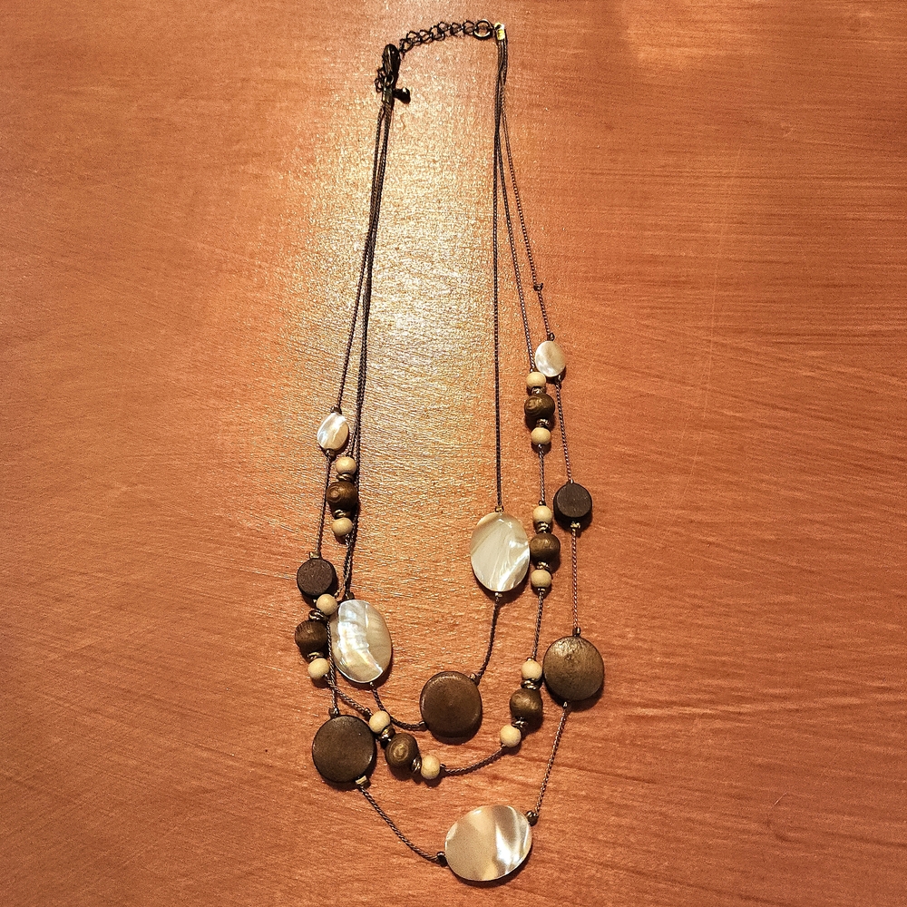 Mother Of Pearl Layered Necklace
